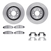 6512-54402 Brake Rotors w/5000 Advanced Brake Pads Kit with Hardware, 2008-2009 Ford/Lincoln/Mercury/Mazda, Position: Front - image 1