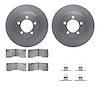 6512-55171 Brake Rotors w/5000 Advanced Brake Pads Kit with Hardware, 1967-1967 Ford/Lincoln/Mercury/Mazda, Position: Front - image 1