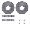 6512-55174 Brake Rotors w/5000 Advanced Brake Pads Kit with Hardware, 1965-1966 Ford/Lincoln/Mercury/Mazda, Position: Front - image 1