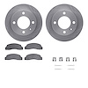 6512-55192 Brake Rotors w/5000 Advanced Brake Pads Kit with Hardware, 1978-1980 Ford/Lincoln/Mercury/Mazda, Position: Front - image 1