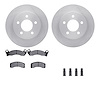 6512-56043 Brake Rotors w/5000 Advanced Brake Pads Kit with Hardware, 1991-1994 Ford/Lincoln/Mercury/Mazda, Position: Front - image 1