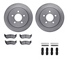6512-56079 Brake Rotors w/5000 Advanced Brake Pads Kit with Hardware, 1996-2002 Ford/Lincoln/Mercury/Mazda, Position: Rear - image 1