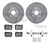 6512-63195 Brake Rotors w/5000 Advanced Brake Pads Kit with Hardware, Fits Select Mercedes-Benz, Position: Front - image 1