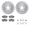 6512-63423 Brake Rotors w/5000 Advanced Brake Pads Kit with Hardware, 2008-2015 Mercedes-Benz, Position: Front - image 1