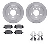 6512-63437 Brake Rotors w/5000 Advanced Brake Pads Kit with Hardware, 2006-2011 Mercedes-Benz, Position: Rear - image 1