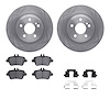 6512-63461 Brake Rotors w/5000 Advanced Brake Pads Kit with Hardware, 2012-2016 Mercedes-Benz, Position: Rear - image 1
