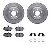 6512-63462 Brake Rotors w/5000 Advanced Brake Pads Kit with Hardware, 2017-2020 Mercedes-Benz, Position: Rear - image 1