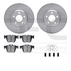 6512-63585 Brake Rotors w/5000 Advanced Brake Pads Kit with Hardware, Fits Select Mercedes-Benz, Position: Rear - image 1