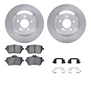 6512-63596 Brake Rotors w/5000 Advanced Brake Pads Kit with Hardware, 2015-2021 Mercedes-Benz, Position: Rear - image 1
