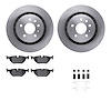 6512-65075 Brake Rotors w/5000 Advanced Brake Pads Kit with Hardware, 2002-2010 GM, Position: Rear - image 1