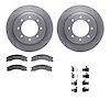 6512-67513 Brake Rotors w/5000 Advanced Brake Pads Kit with Hardware, 2012-2021 Infiniti/Nissan, Position: Rear - image 1