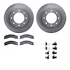 6512-67516 Brake Rotors w/5000 Advanced Brake Pads Kit with Hardware, 2012-2021 Infiniti/Nissan, Position: Front - image 1
