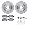 6512-67535 Brake Rotors w/5000 Advanced Brake Pads Kit with Hardware, Fits Select Multiple Makes/Models, Position: Front - image 1
