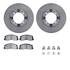 6512-72064 Brake Rotors w/5000 Advanced Brake Pads Kit with Hardware, 1983-1986 Multiple Makes/Models, Position: Front - image 1