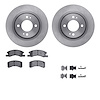 6512-72323 Brake Rotors w/5000 Advanced Brake Pads Kit with Hardware, Fits Select Multiple Makes/Models, Position: Front - image 1