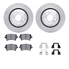 6512-73273 Brake Rotors w/5000 Advanced Brake Pads Kit with Hardware, 2005-2011 Audi/Volkswagen, Position: Rear - image 1