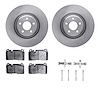 6512-73414 Brake Rotors w/5000 Advanced Brake Pads Kit with Hardware, 2013-2020 Multiple Makes/Models, Position: Front - image 1