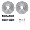 6512-75037 Brake Rotors w/5000 Advanced Brake Pads Kit with Hardware, 1990-1990 Lexus/Toyota/Scion, Position: Front - image 1