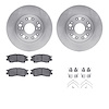 6512-75043 Brake Rotors w/5000 Advanced Brake Pads Kit with Hardware, 1991-1992 Lexus/Toyota/Scion, Position: Front - image 1