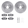 6512-75054 Brake Rotors w/5000 Advanced Brake Pads Kit with Hardware, 1993-2010 Lexus/Toyota/Scion, Position: Front - image 1
