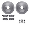 6512-75149 Brake Rotors w/5000 Advanced Brake Pads Kit with Hardware, 2015-2021 Lexus/Toyota/Scion, Position: Rear - image 1