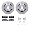 6512-75158 Brake Rotors w/5000 Advanced Brake Pads Kit with Hardware, Fits Select Lexus/Toyota/Scion, Position: Front - image 1