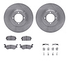 6512-76108 Brake Rotors w/5000 Advanced Brake Pads Kit with Hardware, 1981-1984 Lexus/Toyota/Scion, Position: Front - image 1