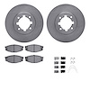 6512-76191 Brake Rotors w/5000 Advanced Brake Pads Kit with Hardware, 1983-1984 Lexus/Toyota/Scion, Position: Front - image 1