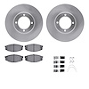 6512-76212 Brake Rotors w/5000 Advanced Brake Pads Kit with Hardware, 1984-1987 Lexus/Toyota/Scion, Position: Front - image 1