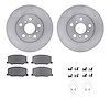 6512-76251 Brake Rotors w/5000 Advanced Brake Pads Kit with Hardware, 1987-1987 Lexus/Toyota/Scion, Position: Front - image 1