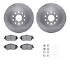 6512-76377 Brake Rotors w/5000 Advanced Brake Pads Kit with Hardware, 1993-1998 Lexus/Toyota/Scion, Position: Front - image 1