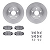 6512-76516 Brake Rotors w/5000 Advanced Brake Pads Kit with Hardware, 2010-2017 Lexus/Toyota/Scion, Position: Front - image 1