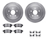 6512-76524 Brake Rotors w/5000 Advanced Brake Pads Kit with Hardware, 2012-2020 Lexus/Toyota/Scion, Position: Rear - image 1
