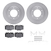 6512-76539 Brake Rotors w/5000 Advanced Brake Pads Kit with Hardware, 1979-1980 Lexus/Toyota/Scion, Position: Front - image 1