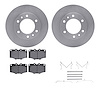 6512-76542 Brake Rotors w/5000 Advanced Brake Pads Kit with Hardware, 1981-1985 Lexus/Toyota/Scion, Position: Front - image 1