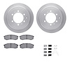 6512-76608 Brake Rotors w/5000 Advanced Brake Pads Kit with Hardware, 1993-1997 Lexus/Toyota/Scion, Position: Rear - image 1