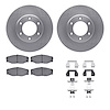 6512-76611 Brake Rotors w/5000 Advanced Brake Pads Kit with Hardware, 1993-1998 Lexus/Toyota/Scion, Position: Front - image 1