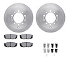 6512-76674 Brake Rotors w/5000 Advanced Brake Pads Kit with Hardware, Fits Select Lexus/Toyota/Scion, Position: Rear - image 1