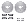 6512-76689 Brake Rotors w/5000 Advanced Brake Pads Kit with Hardware, 2010-2020 Lexus/Toyota/Scion, Position: Rear - image 1