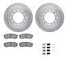 6512-76695 Brake Rotors w/5000 Advanced Brake Pads Kit with Hardware, Fits Select Lexus/Toyota/Scion, Position: Rear - image 1