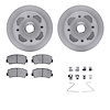 6512-80049 Brake Rotors w/5000 Advanced Brake Pads Kit with Hardware, 1980-1983 Ford/Lincoln/Mercury/Mazda, Position: Front - image 1