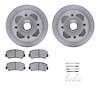 6512-80050 Brake Rotors w/5000 Advanced Brake Pads Kit with Hardware, 1979-1979 Ford/Lincoln/Mercury/Mazda, Position: Front - image 1