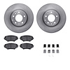 6512-80208 Brake Rotors w/5000 Advanced Brake Pads Kit with Hardware, 2004-2008 Ford/Lincoln/Mercury/Mazda, Position: Front - image 1