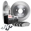 6512-80355 Brake Rotors w/5000 Advanced Brake Pads Kit with Hardware, 2017-2018 Ford/Lincoln/Mercury/Mazda, Position: Rear - image 2