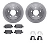 6512-92007 Brake Rotors w/5000 Advanced Brake Pads Kit with Hardware, 2001-2005 Mercedes-Benz, Position: Rear - image 1