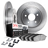 6512-92052 Brake Rotors w/5000 Advanced Brake Pads Kit with Hardware, 2012-2017 Mercedes-Benz, Position: Rear