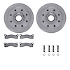 6512-99001 Brake Rotors w/5000 Advanced Brake Pads Kit with Hardware, 1972-1975 Ford/Lincoln/Mercury/Mazda, Position: Front - image 1