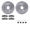 6512-99182 Brake Rotors w/5000 Advanced Brake Pads Kit with Hardware, 2004-2007 Ford/Lincoln/Mercury/Mazda, Position: Front - image 1