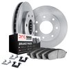 6512-99552 Brake Rotors w/5000 Advanced Brake Pads Kit with Hardware, 2004-2008 Ford/Lincoln/Mercury/Mazda, Position: Front - image 2