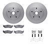 6512-99570 Brake Rotors w/5000 Advanced Brake Pads Kit with Hardware, 2004-2006 Ford/Lincoln/Mercury/Mazda, Position: Front - image 1